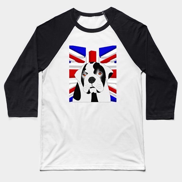 British Bulldog Baseball T-Shirt by SiSuSiSu